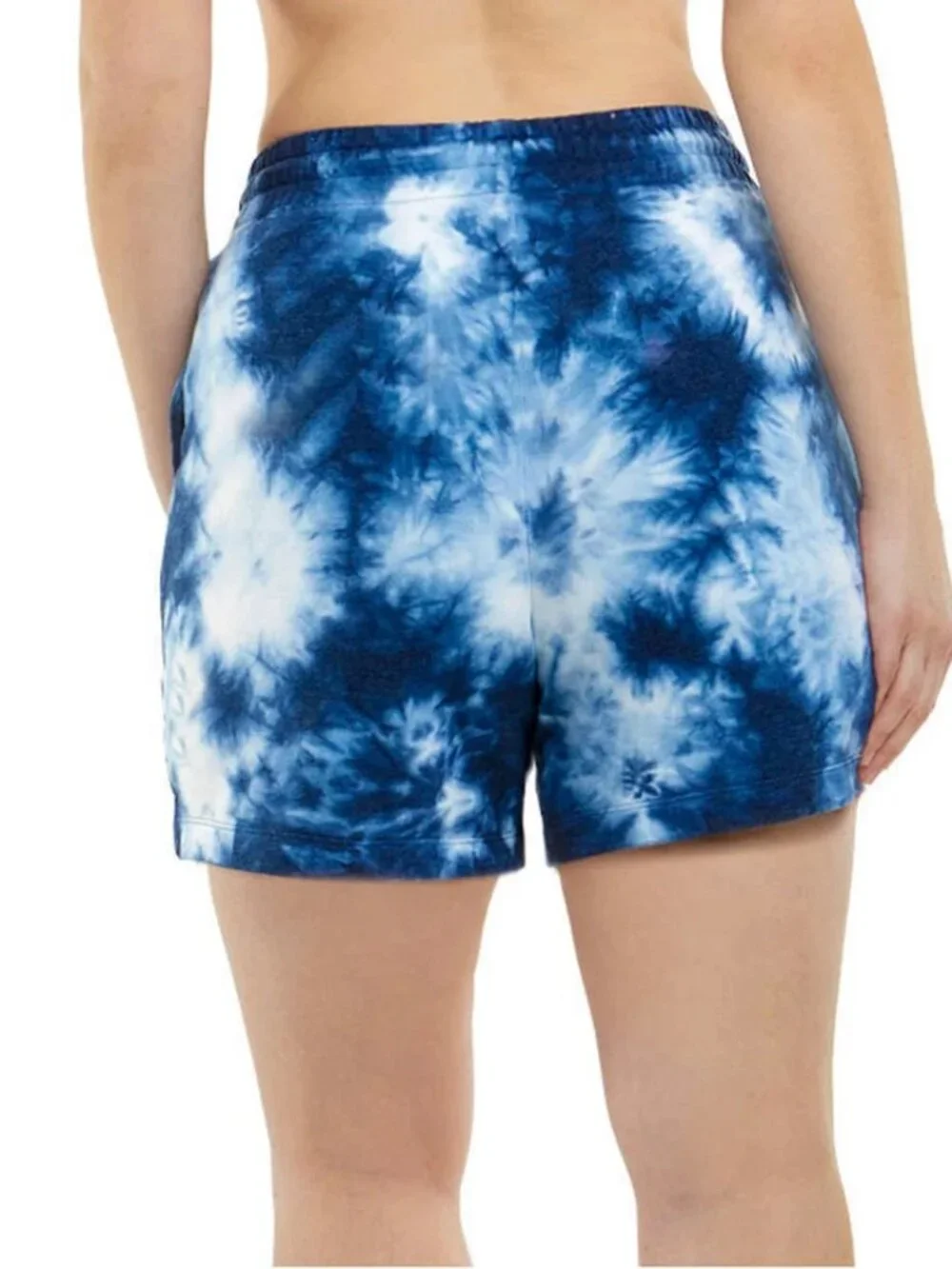 Danskin Ladies' Soft Active Short, 2-pack, White/Neptune Blue